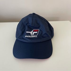 Unisex Fila Pickleball Hat Adjustable Blue, Red, White.